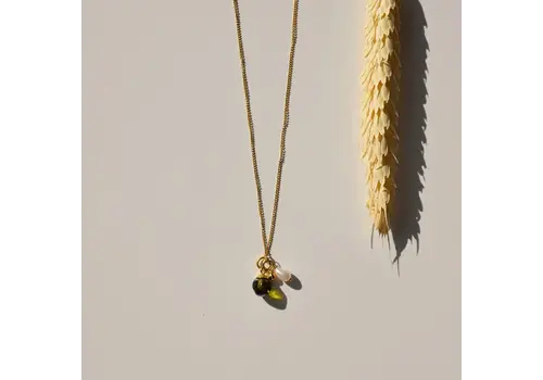 Vinoos Vinoos Wine Jewelry - ode to green collection - up cycled glass necklace stilte