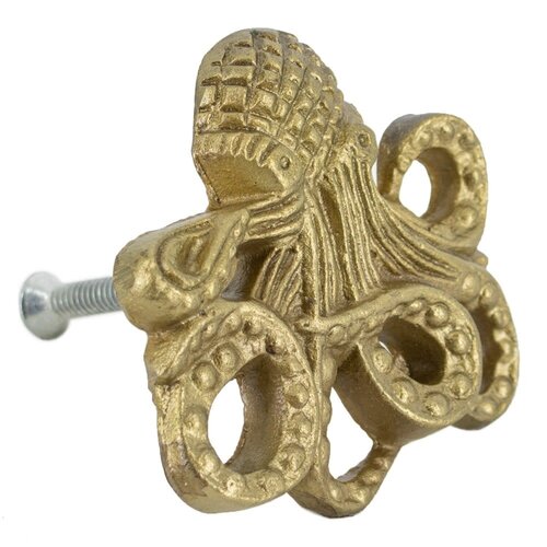 Kolony Knopje octopus goud 