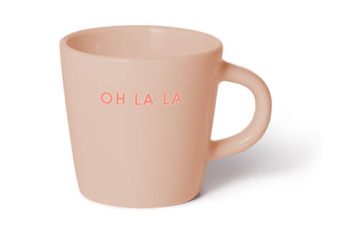 Vondels Vondels Ceramic espresso cup OH LA LA beige 80ml