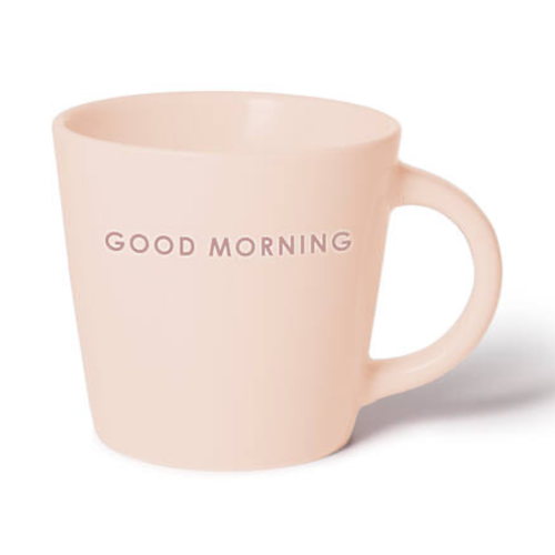 Vondels Ceramic cappuccino cup GOOD MORNING ecru 250ml 