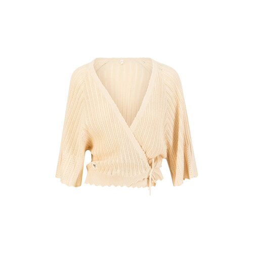Blutgeschwister Fairy Wrap pinkish-orange white knit 
