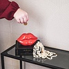 housevitamin House Vitamin - Ornament - Spaarpot - Lip - Keramiek - Rood -15x8x8cm