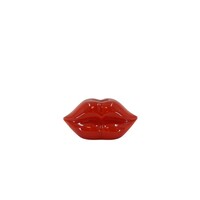 House Vitamin - Ornament - Spaarpot - Lip - Keramiek - Rood -15x8x8cm