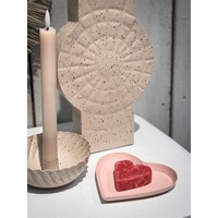 Kolony Metalen tray hart roze
