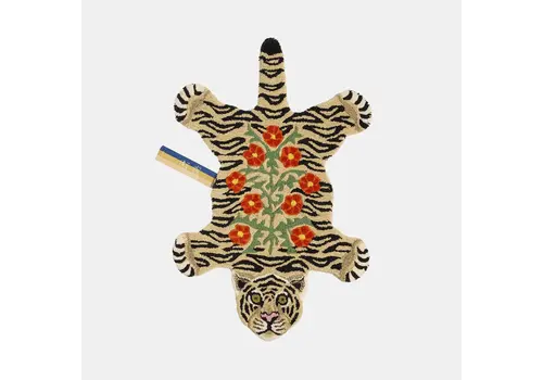 Doing goods Doing Goods Floral White Tiger Rug Small