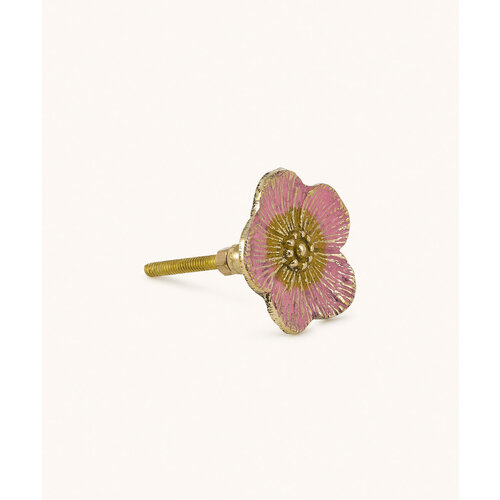 Doing Goods  Faye Flower Knob Pink 