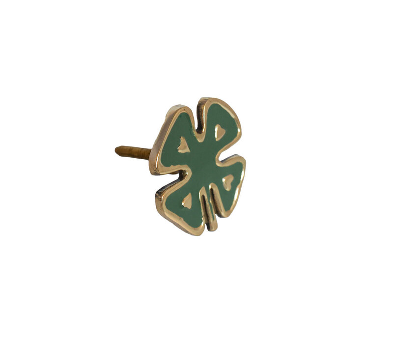 All the Luck in the World - Deurknop Messing Lucky Klaver