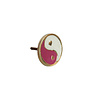 All the Luck in the World All the Luck in the World - Deurknop Messing YinYang Roze Wit