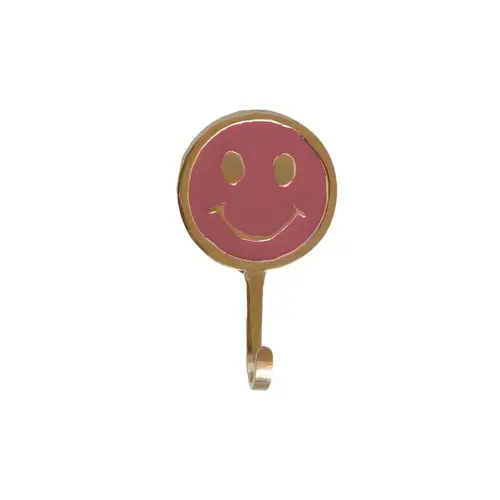 All the Luck in the World - Haak Messing Smiley Roze 