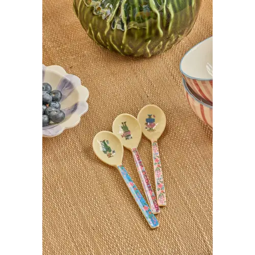 Rice Melamine Teaspoon in 3 Asst.  Nathalie Lete Prints  Rice Melamine Teaspoon in 3 Asst.  Nathalie Lete Prints