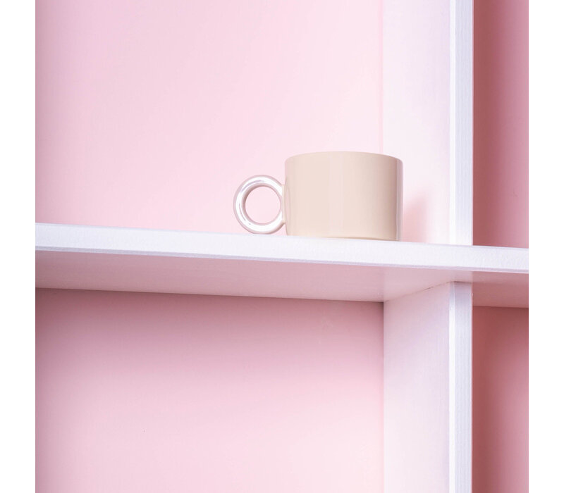 ONA - Beker 28cl beige/grijs Lou