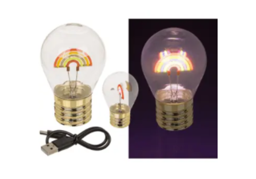 Gloeilamp regenboog