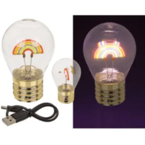 Gloeilamp regenboog 