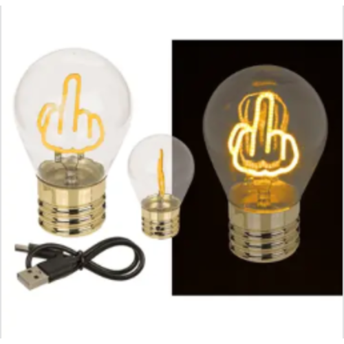 Gloeilamp middelvinger 