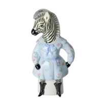 Rice - Zebra Keramiek Vaas - Zacht blauw - Nathalie Lété