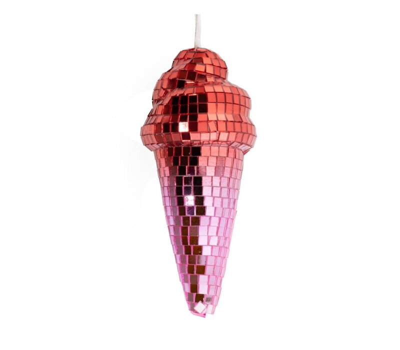 Kolony - Disco ijs 17cm roze/rood