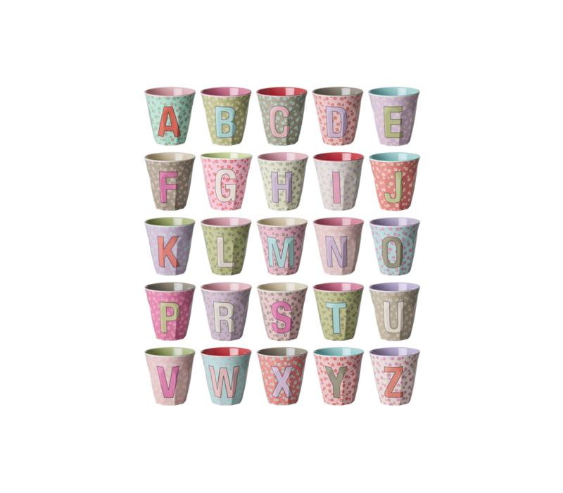 Rice Medium Cup Letters Bloemem rozeish