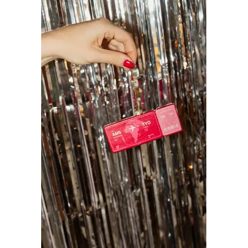 Yup in de Boom - Kerstbal - Boardingpass Amsterdam - Tokio 
