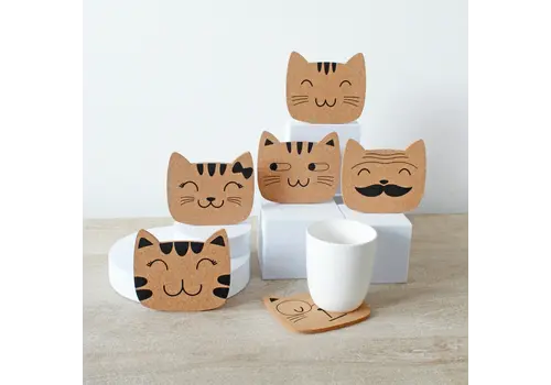 Winkee Winkee - Onderzetters Cat Family