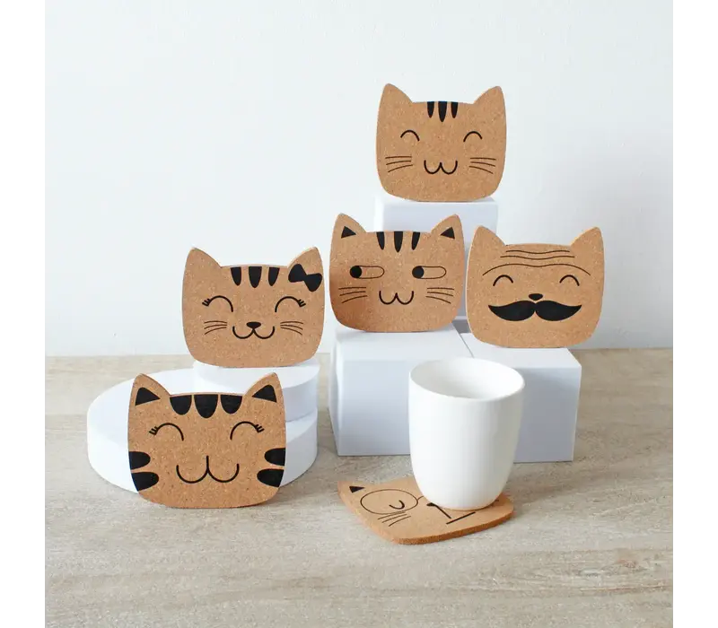 Winkee - Onderzetters Cat Family