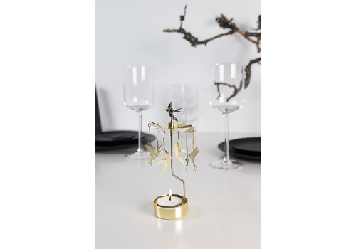 Pluto Pluto Rotary candle holder -  Swallow Gold