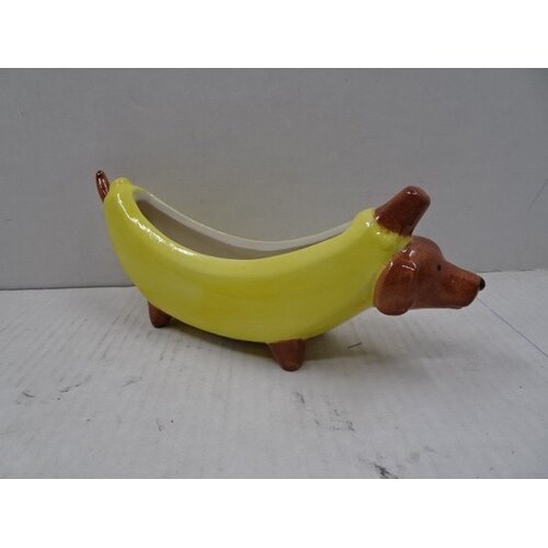 Kolony Aardewerk opbergbakje banaan hond 