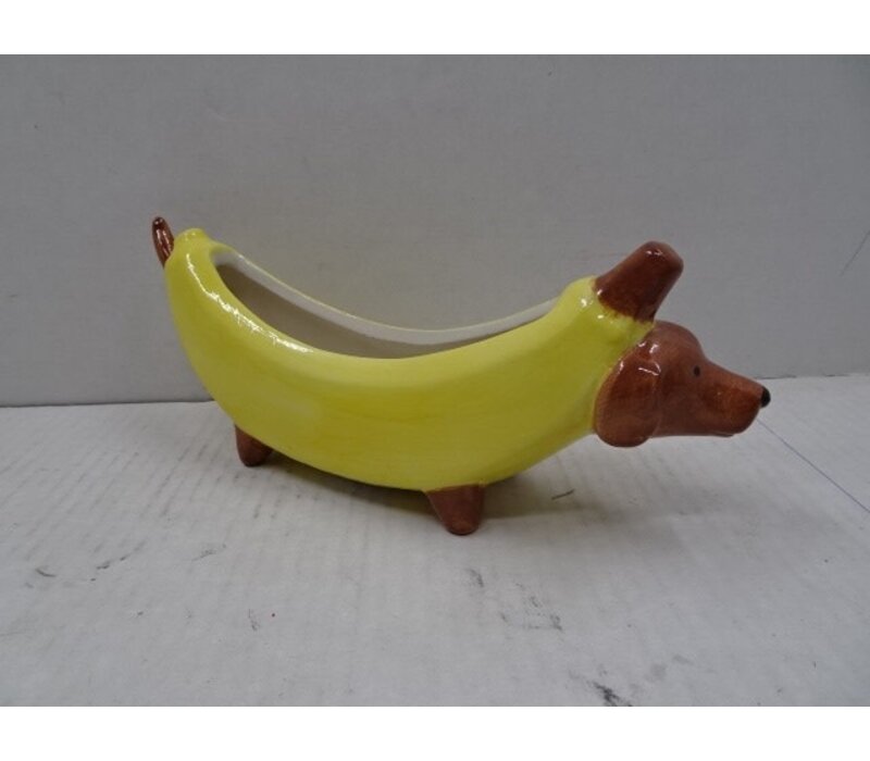 Kolony Aardewerk opbergbakje banaan hond