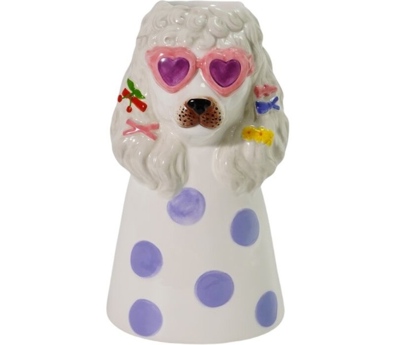 Kolony Aardewerk vaas poedel zonnebril