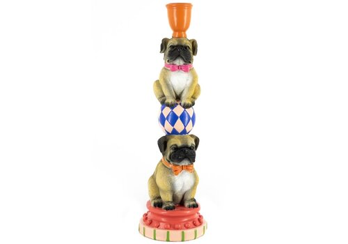 Kolony Kolony Kaarsenstandaard circus pugs wb
