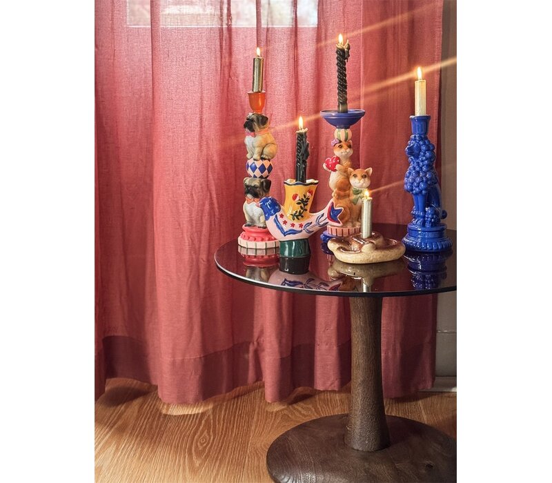 Kolony Kaarsenstandaard circus pugs wb