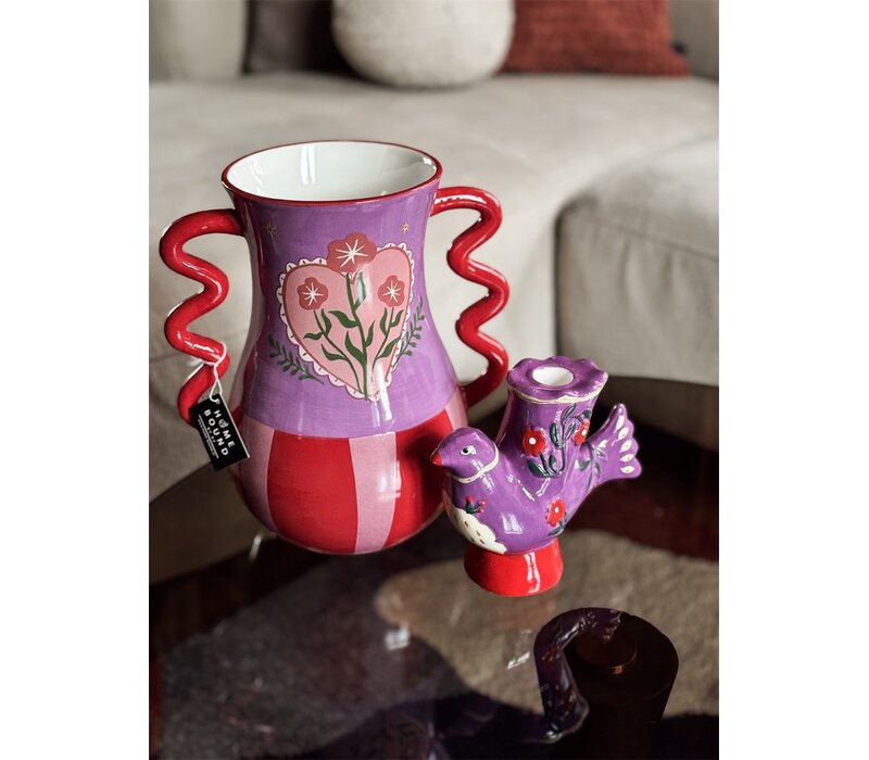 Kolony Aardewerk kaarsenstandaard duskdove