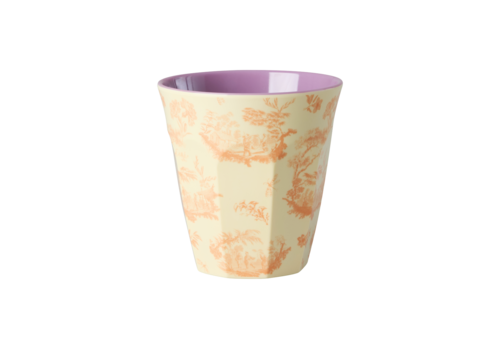 Rice by Rice Rice Medium Melamine Cup - Crème - Toile de rice Print