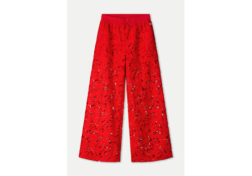 Pom Amsterdam !!!SALE!!! Pom Amsterdam PANTS - Lace Bloom Red