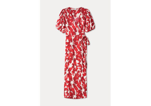 Pom Amsterdam !!!SALE!!!  Pom Amsterdam DRESS - Crinkle Bubble Bloom Red