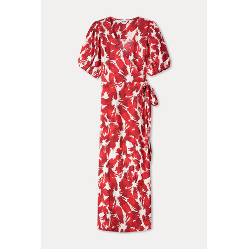 !!!SALE!!!  Pom Amsterdam DRESS - Crinkle Bubble Bloom Red 
