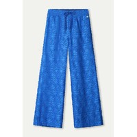 Pom Amsterdam PANTS - Ocean Blue Jacquard