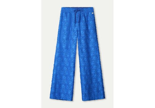 Pom Amsterdam Pom Amsterdam PANTS - Ocean Blue Jacquard