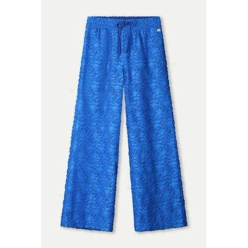 Pom Amsterdam PANTS - Ocean Blue Jacquard 