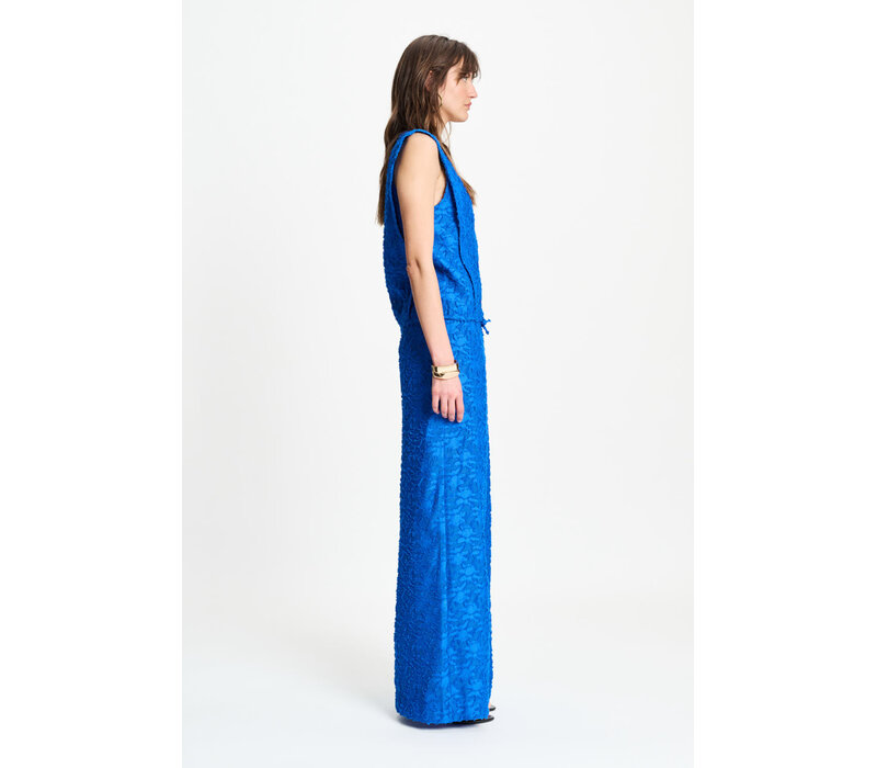 !!!SALE!!! Pom Amsterdam PANTS - Ocean Blue Jacquard