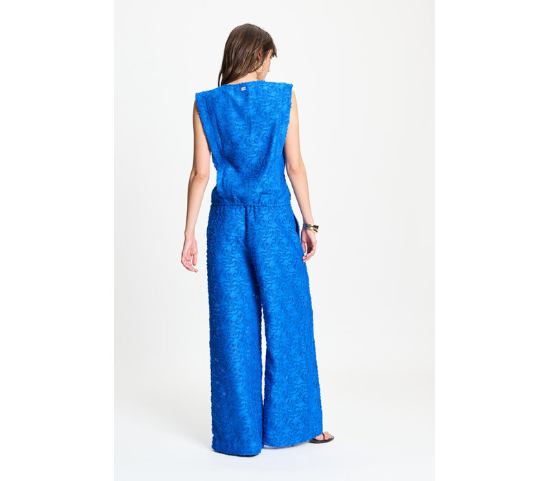 !!!SALE!!! Pom Amsterdam PANTS - Ocean Blue Jacquard