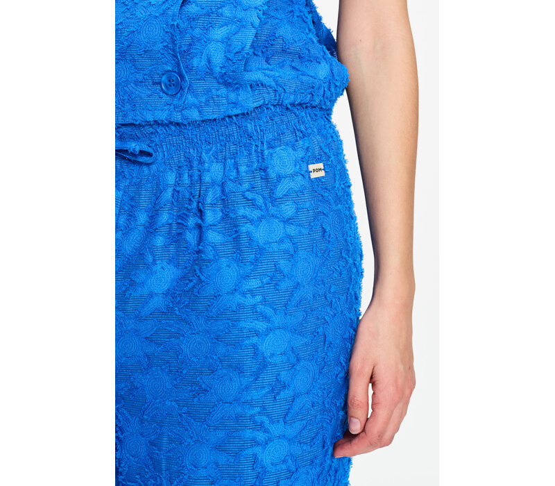 Pom Amsterdam PANTS - Ocean Blue Jacquard