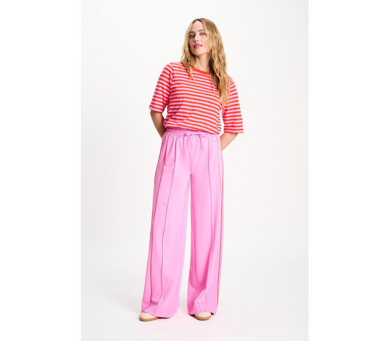 Pom Amsterdam TRACKPANTS - Colourblock Cheering Pink