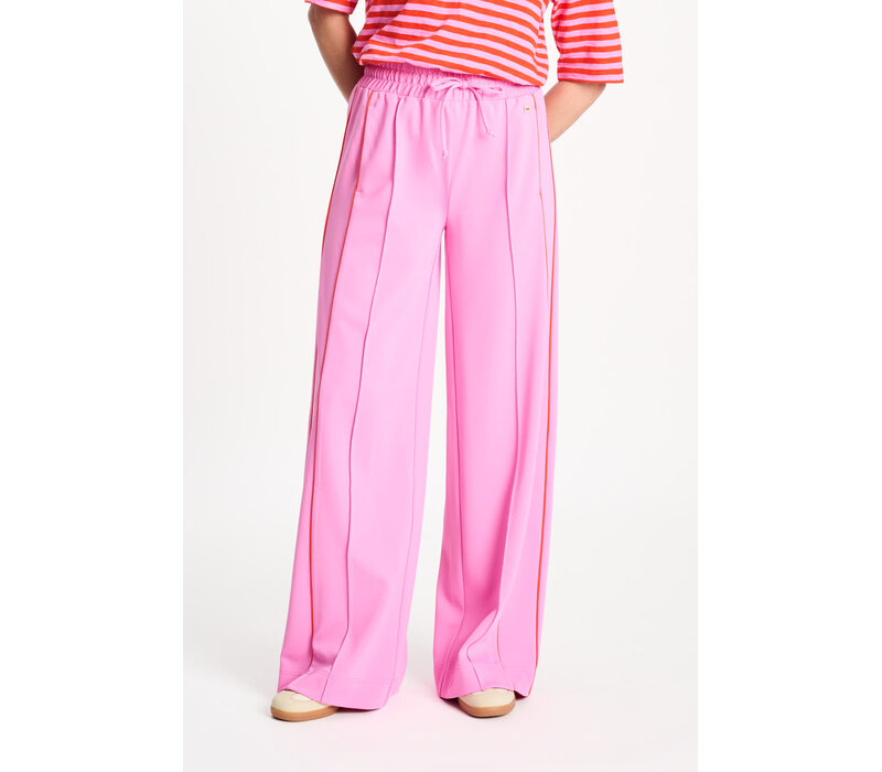 Pom Amsterdam TRACKPANTS - Colourblock Cheering Pink
