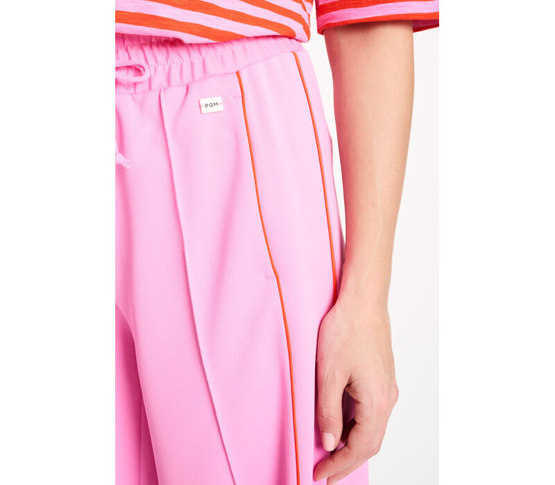 Pom Amsterdam TRACKPANTS - Colourblock Cheering Pink