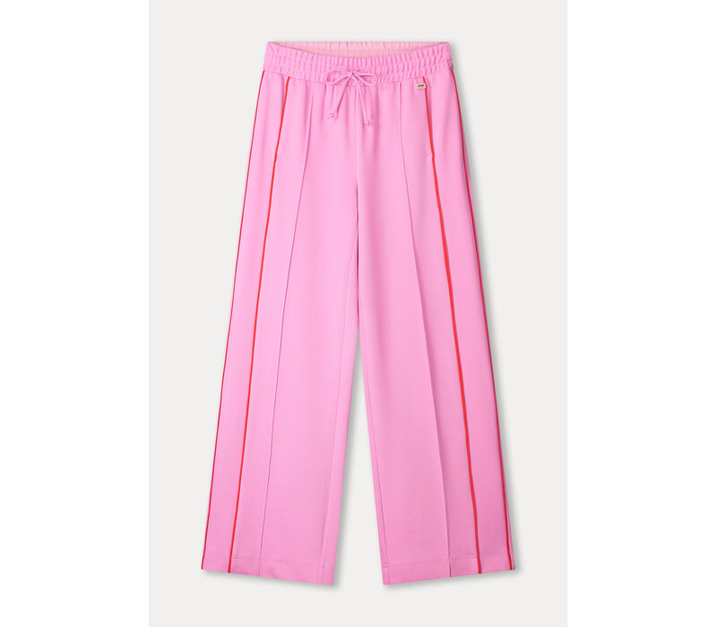 Pom Amsterdam TRACKPANTS - Colourblock Cheering Pink
