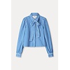Pom Amsterdam Pom Amsterdam BLOUSE - Denim Stripes Blue