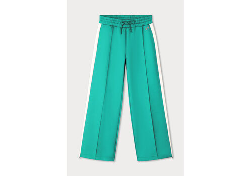 Pom Amsterdam !!!SALE!!! Pom Amsterdam TRACKPANTS - Stripe Wander Green
