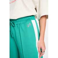 Pom Amsterdam TRACKPANTS - Stripe Wander Green