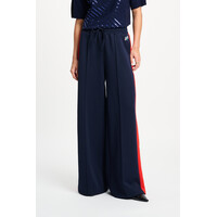 Pom Amsterdam TRACKPANTS - Stripe Night Blue