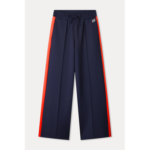 Pom Amsterdam TRACKPANTS - Stripe Night Blue 